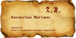 Keresztes Mariann névjegykártya